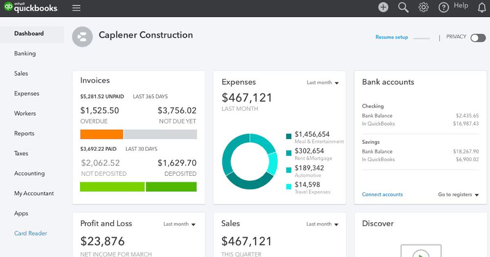 Quickbooks accounting